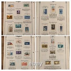 Minkus 1968 United States Stamp Album with 695 Stamps PLEASE READ