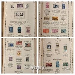 Minkus 1968 United States Stamp Album with 695 Stamps PLEASE READ