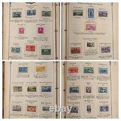 Minkus 1968 United States Stamp Album with 695 Stamps PLEASE READ