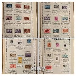 Minkus 1968 United States Stamp Album with 695 Stamps PLEASE READ