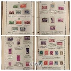 Minkus 1968 United States Stamp Album with 695 Stamps PLEASE READ