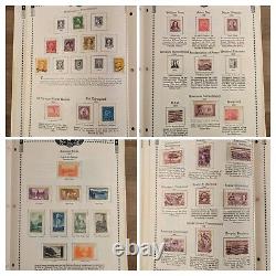 Minkus 1968 United States Stamp Album with 695 Stamps PLEASE READ