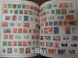 Minkus Global Stamp Album collection 5-Vol with22,000+ diff. Stamps Beg-1980 CLEAN