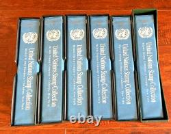 Mint Condition United Nations Stamp Collection 100% Complete Six Albums