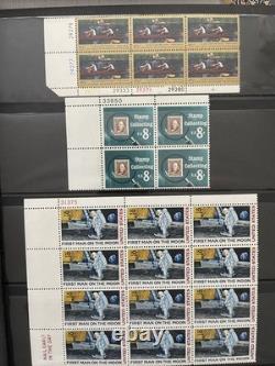 Mint, U. S. Plate Blocks Stamp Collection in Lighthouse Album