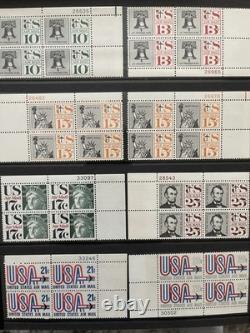 Mint, U. S. Plate Blocks Stamp Collection in Lighthouse Album
