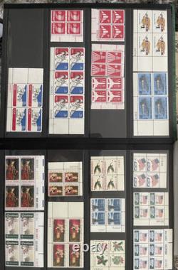 Mint, U. S. Plate Blocks Stamp Collection in Lighthouse Album