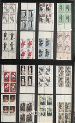 Mint, U. S. Plate Blocks Stamp Collection in Lighthouse Album