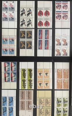 Mint, U. S. Plate Blocks Stamp Collection in Lighthouse Album