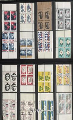 Mint, U. S. Plate Blocks Stamp Collection in Lighthouse Album