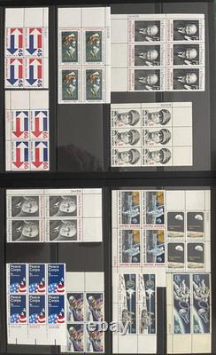 Mint, U. S. Plate Blocks Stamp Collection in Lighthouse Album