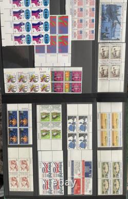 Mint, U. S. Plate Blocks Stamp Collection in Lighthouse Album