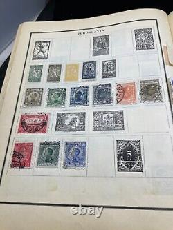 Modern 1940 Postage Stamp Album With Hundreds Of Stamps and Labels