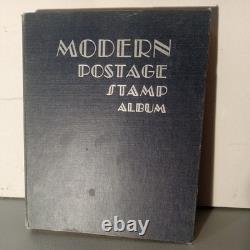 Modern Postage Stamp Album 1952 Book Scott Publications 1000+ stamps unsearched