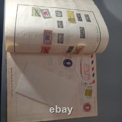 Modern Postage Stamp Album 1952 Book Scott Publications 1000+ stamps unsearched