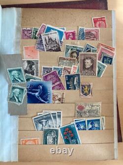 Modern postage stamp album 1933. Full collection with collective book, stamps