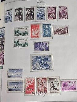 Monaco Mint Stamp Collection Mostly NH in Minkus Album