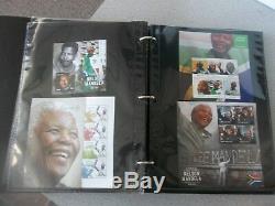 NELSON MANDELA MINT STAMP COLLECTION 2013 73 Dif Sheets WORLDWIDE MNH With ALBUM