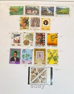 NEPAL CORE Collection MINT SETS on Album Pages Hi CV! First Nepal stamps! 150ct