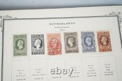 NETHERLANDS 1850s-1940s COLLECTION OF 600+ STAMPS MINT & USED IN SCOTT ALBUM