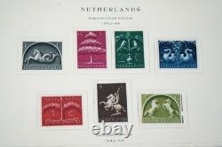 NETHERLANDS 1850s-1940s COLLECTION OF 600+ STAMPS MINT & USED IN SCOTT ALBUM