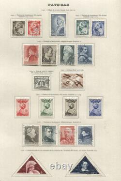 NETHERLANDS 1852-1964 COLLECTION ON ALBUM PAGES MINT & USED beautiful collection