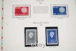 NETHERLANDS 1970s-1990s COLLECTION OF 225+ STAMPS MINT & USED IN WHITE ACE ALBUM