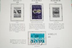 NETHERLANDS 1970s-1990s COLLECTION OF 225+ STAMPS MINT & USED IN WHITE ACE ALBUM