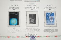 NETHERLANDS 1970s-1990s COLLECTION OF 225+ STAMPS MINT & USED IN WHITE ACE ALBUM