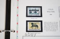 NETHERLANDS 1970s-1990s COLLECTION OF 225+ STAMPS MINT & USED IN WHITE ACE ALBUM