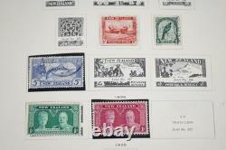 NEW ZEALAND & OCEANIA 1880s-1970s COLLECTION OF 1,000+ STAMPS IN SCOTT ALBUM