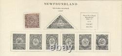 NEWFOUNDLAND 1857-1940 COLLECTION ON ALBUM PAGES MINT USED better includes nos