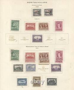 NEWFOUNDLAND 1857-1940 COLLECTION ON ALBUM PAGES MINT USED better includes nos