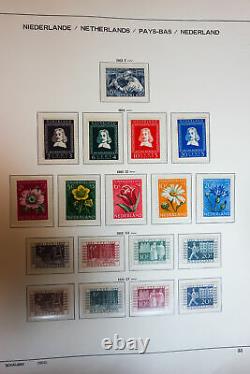 Netherlands Mint Stamp Collection 1940s-70s in Schaubek Album