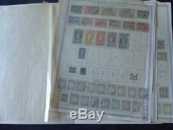 Netherlands and Colonies 1913-1914 Stamp Collection on Album Pages