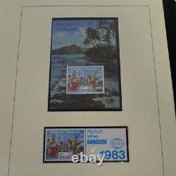 New French Polynesian Stamp Collection 1983-1998 on Lindner album