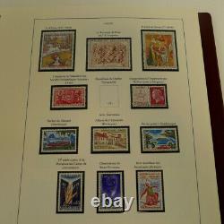 New French Stamp Collection 1969-1982 on Lindner album