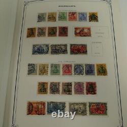 New & Obliterated 2 Albums German & Saarland Stamp Collection