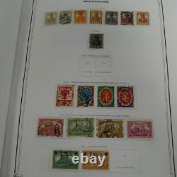 New & Obliterated 2 Albums German & Saarland Stamp Collection