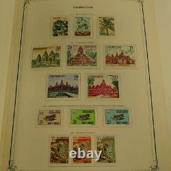 New & Obliterated Album Asian Francophone Stamp Collection