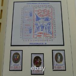 New St. Peter and Miquelon Stamp Collection 1983-2002 on Schaub album