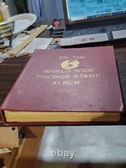 New World Wide Stamp Album with over 1,200 stamps from I to V (some better)