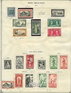 New Zealand 1855-1949 M&U POWERFUL Collection On Album Pages US$1,300