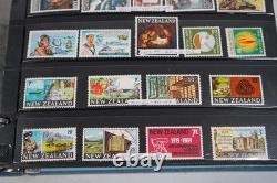 New Zealand Collection Of 1,500+ Stamps Mint & Used Stored In Album