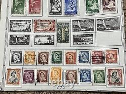 New Zealand Stamp Lot On Album Page Mint Used Collection Queen Elizabeth II