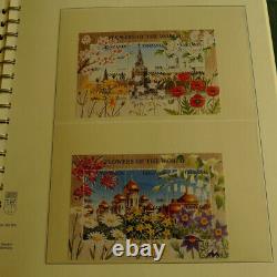 New in an Album Lindner Flower Themed Stamps Collection