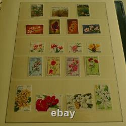 New in an Album Lindner Flower Themed Stamps Collection