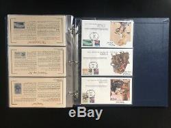 Norman Rockwell Commemorative Cover Collection 100 Stamp Cover Set In Album