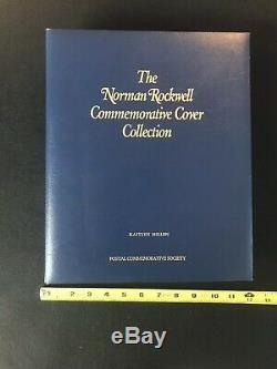 Norman Rockwell Commemorative Cover Collection 100 Stamp Cover Set In Album