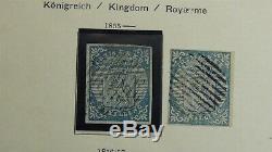 Norway stamp collection in Schaubek album to'65 with 650 or so classic stamps